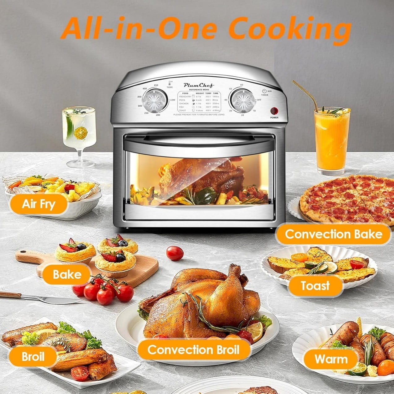 13 qt stainless steel multifunction air fryer oven with 360 hot air and 85 less oil c726f4 01.jpg