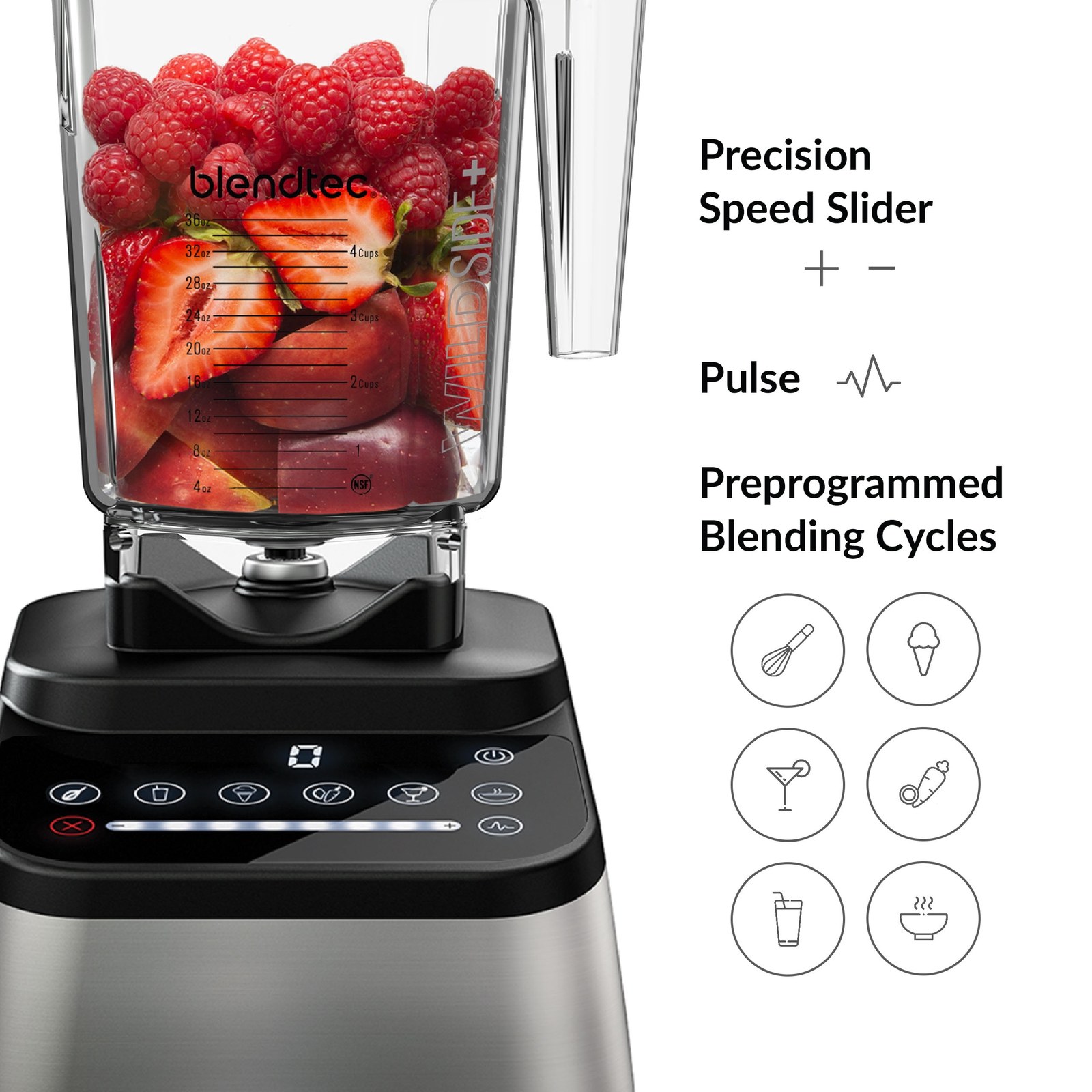blendtec original designer blender with 90 oz wildside jar 8 speeds and 6 pre programmed cycles self cleaning stainless 467afb 04.jpg blendtec original designer blender with 90 oz wildside jar 8 speeds and 6 pre programmed cycles self cleaning stainless 467afb 04.jpg