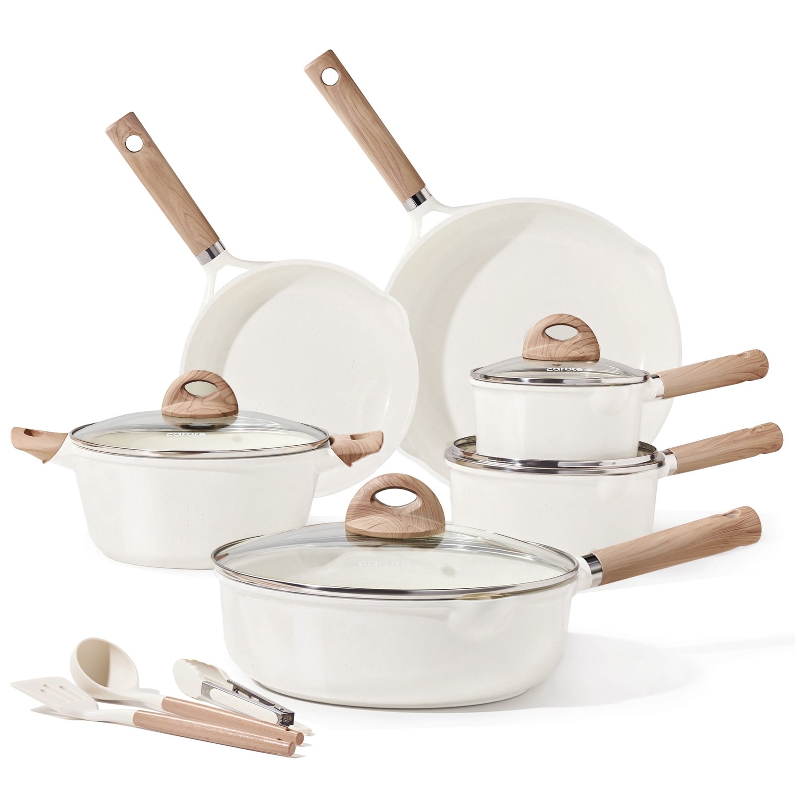carote 13 piece ceramic nonstick cookware set white granite 1b2098 00.jpg