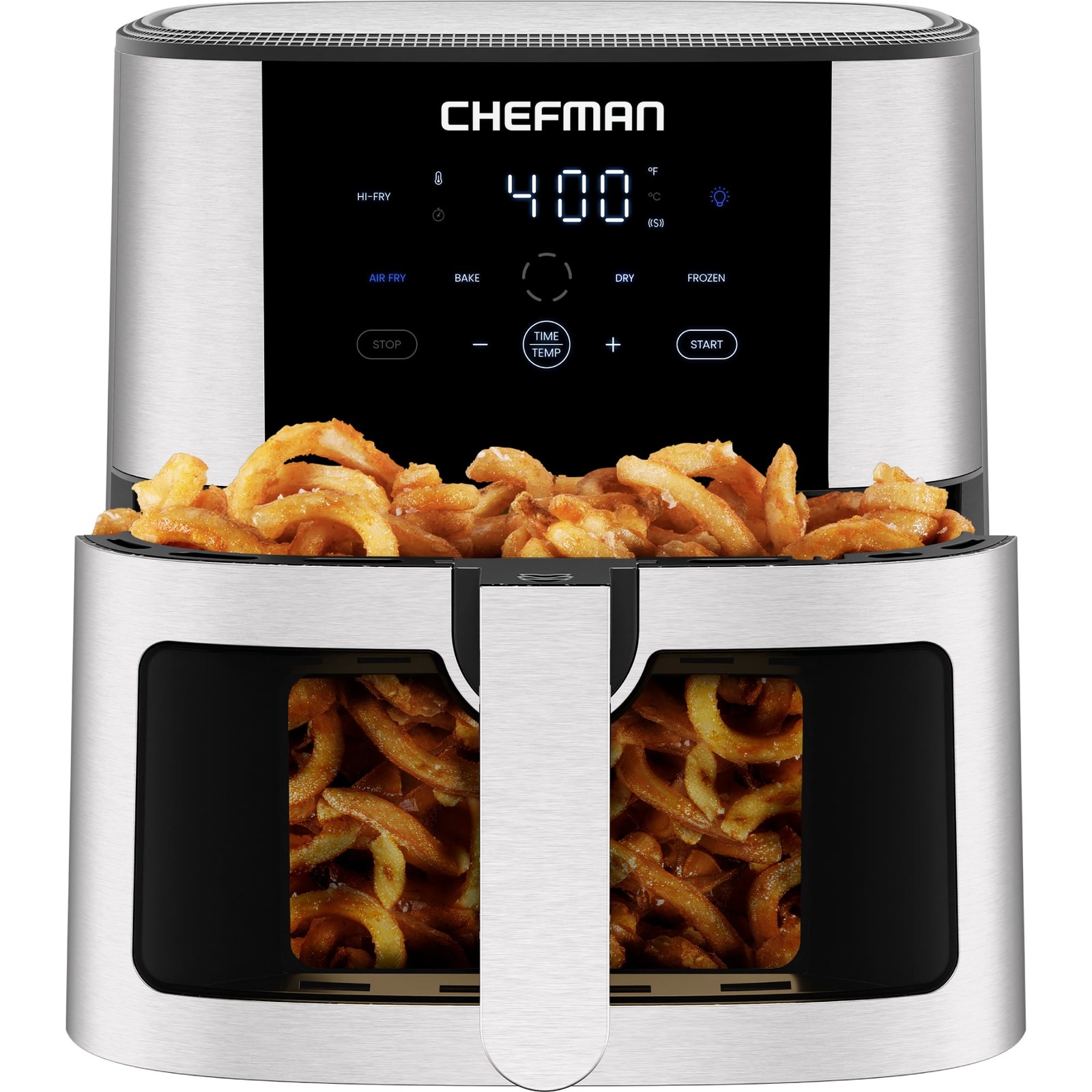 chefman turbofry 8 qt air fryer with digital controls and windowed basket stainless steel adf956 00.jpg chefman turbofry 8 qt air fryer with digital controls and windowed basket stainless steel adf956 00.jpg