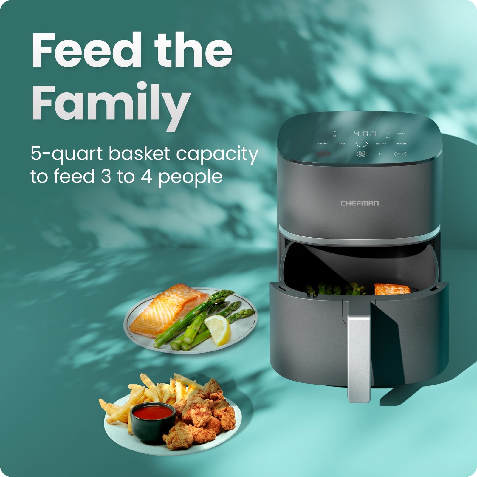 chefman turbox 5 quart air fryer with 4 cooking functions and digital touch controls gray 603341 01.jpg