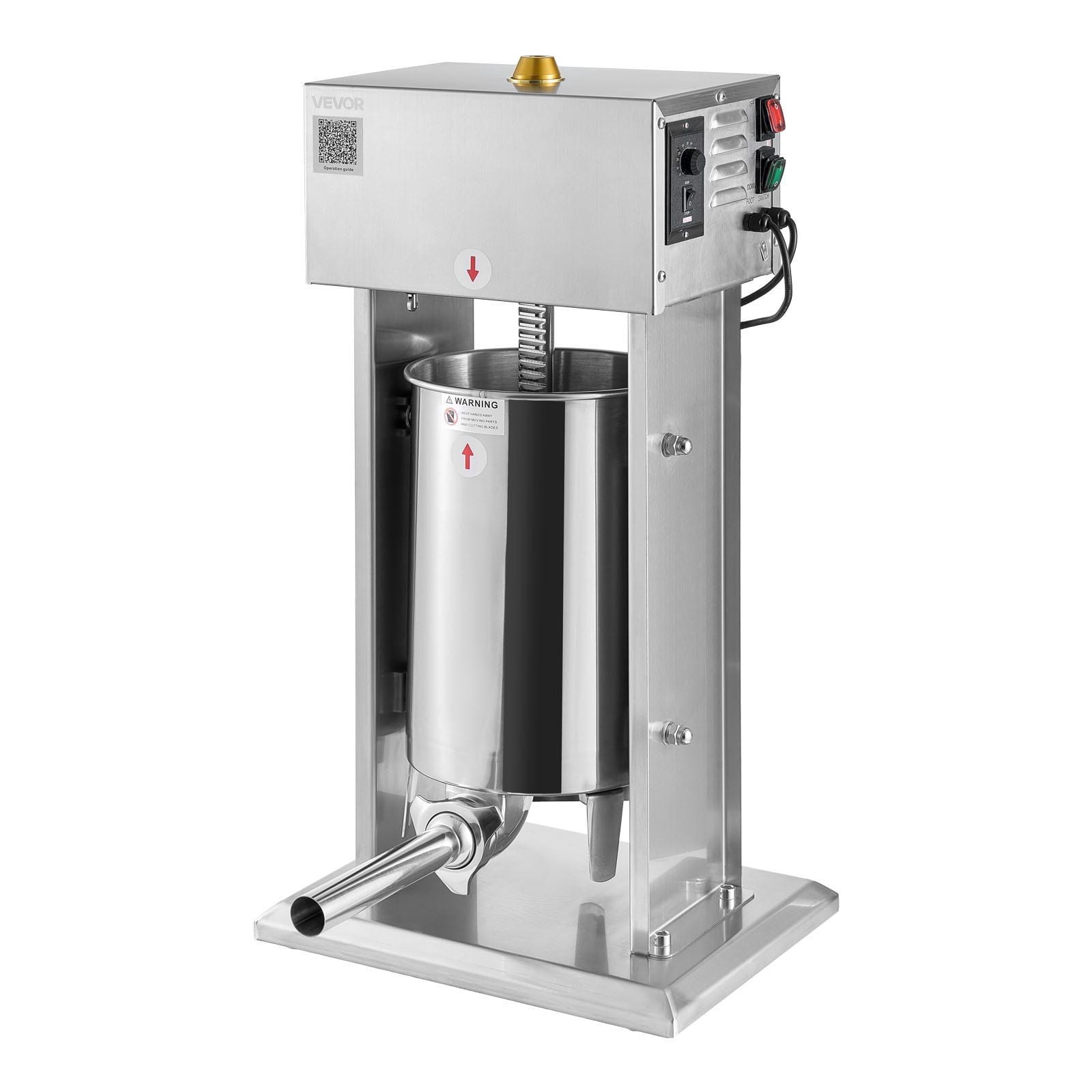 commercial electric sausage stuffer 25lbs 12l with stepless speed foot pedal and 4 stuffing tubes stainless steel 5365ad 01.jpg