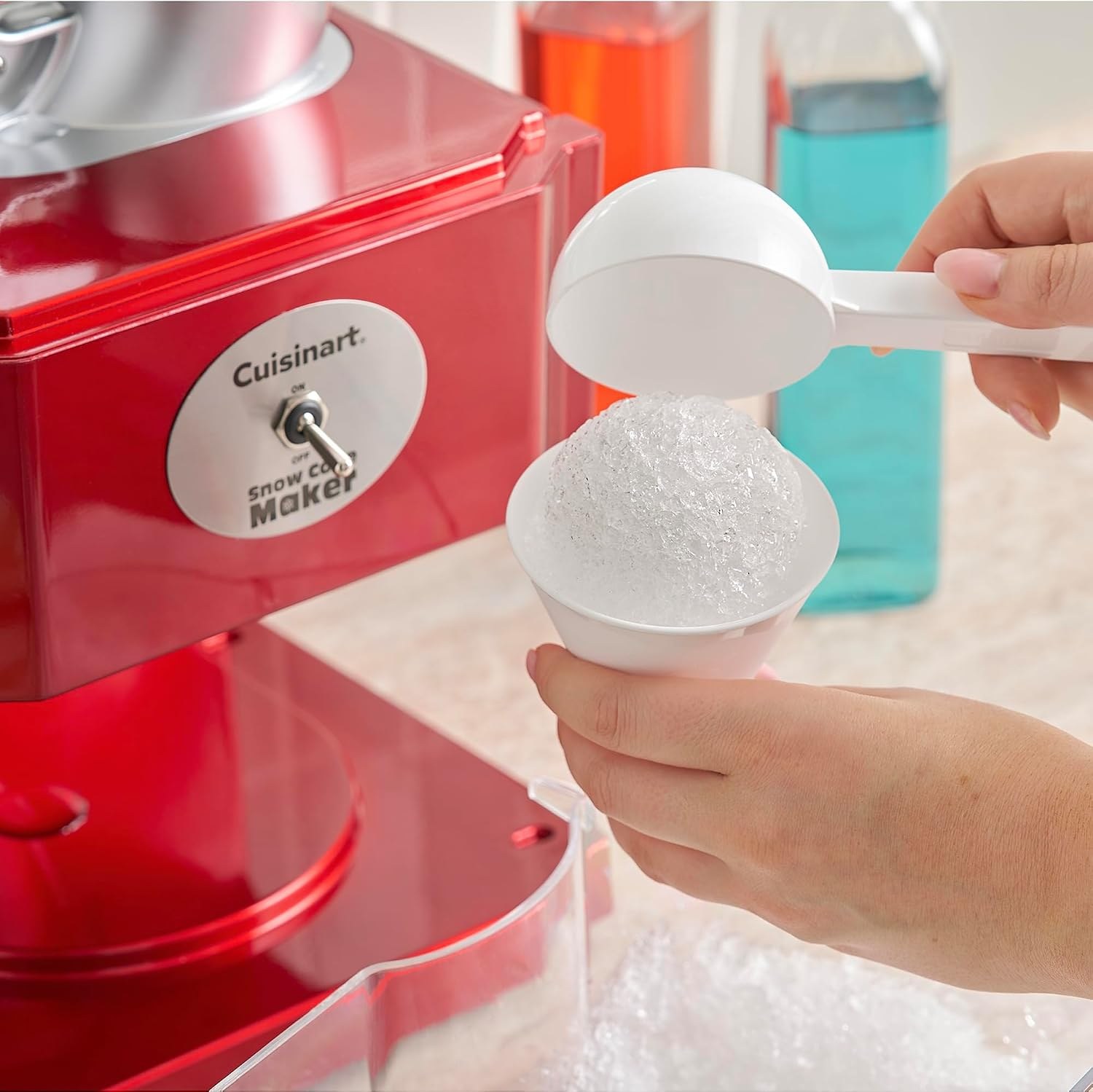 cuisinart snow cone machine with 90w motor interlock safety and 4 reusable cones 0ee840 01.jpg