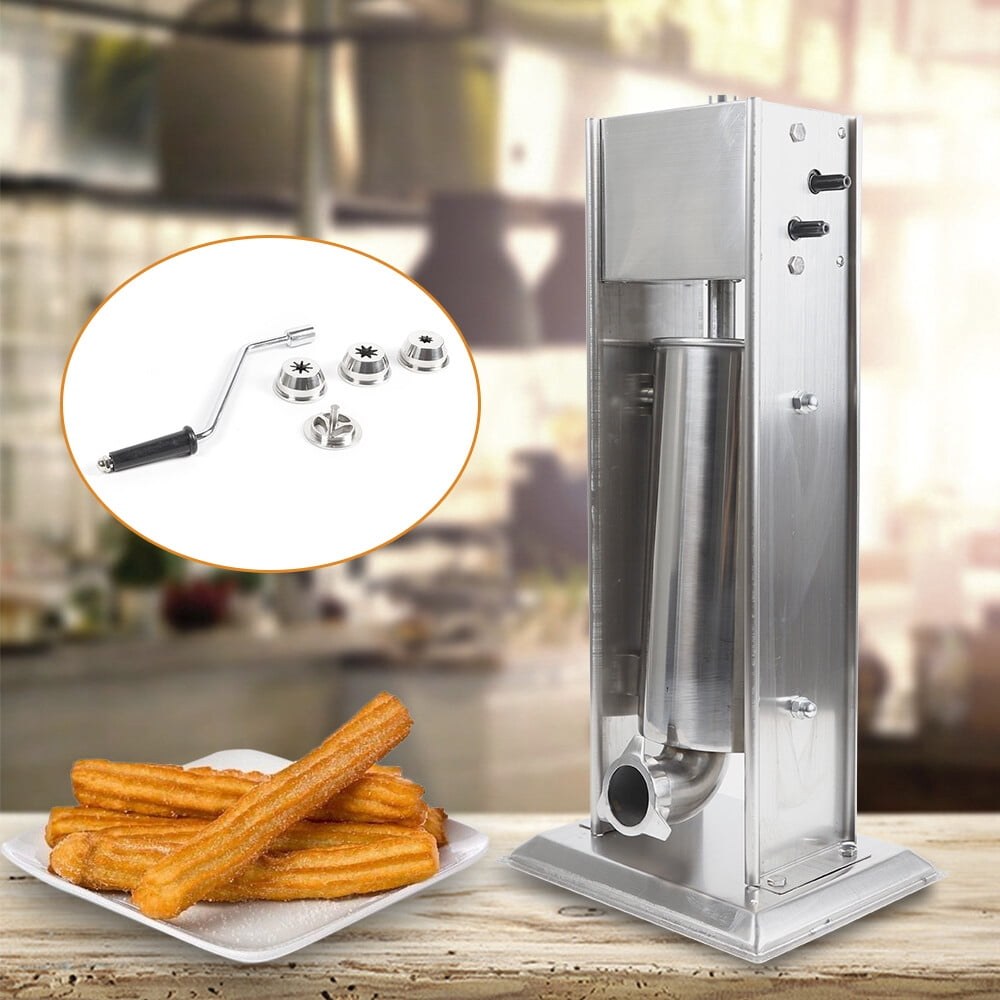 denest heavy duty 5l commercial stainless steel manual churro maker with 4 nozzles 363066 00.jpg
