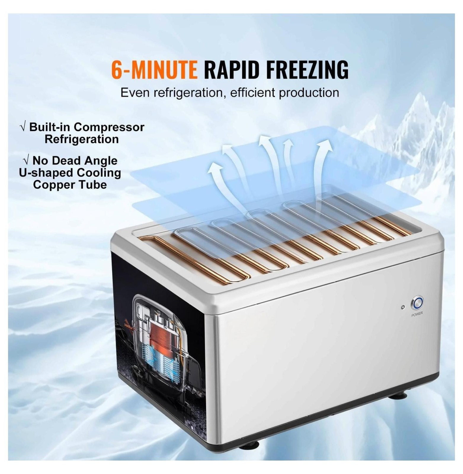 fried ice cream roll machine with 12 6 stainless steel pan compressor and 2 scrapers 192a2a 01.jpg