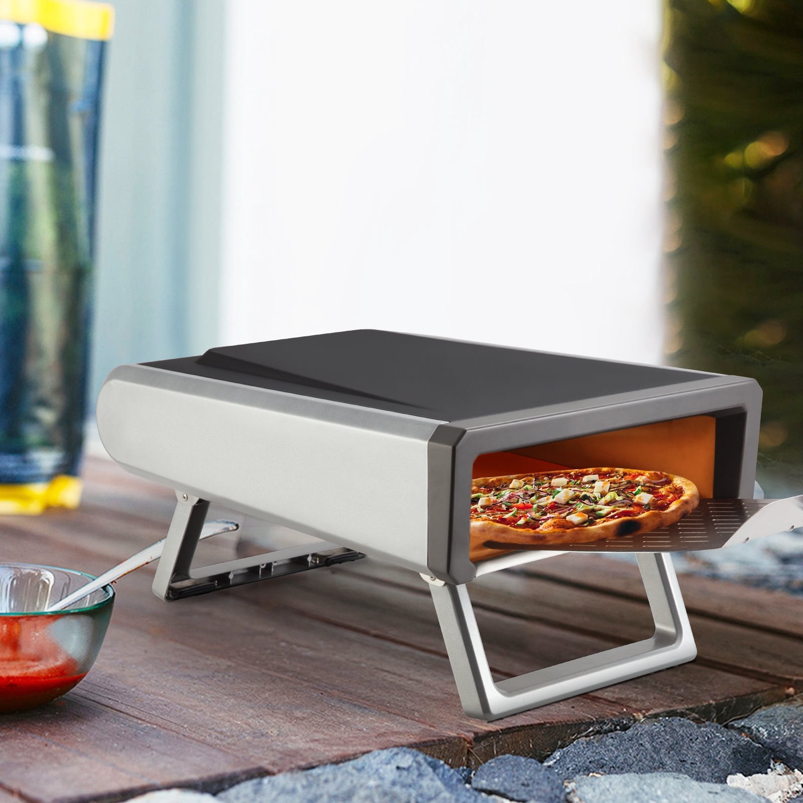 funslane 12 portable propane outdoor pizza oven stainless steel bakes pizza in 1 minute includes accessories kit f8157c 01.jpg