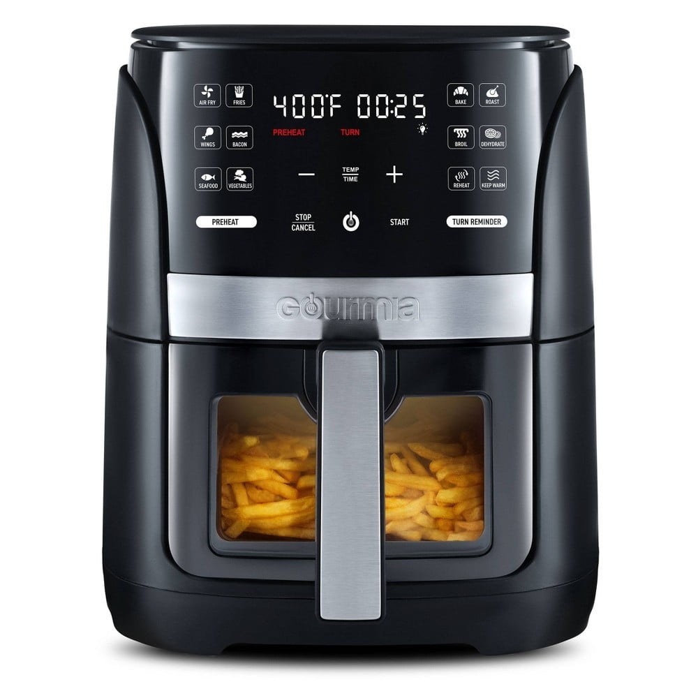 gourmia 6 qt digital air fryer with window 12 presets and guided cooking black 29648a 00.jpg