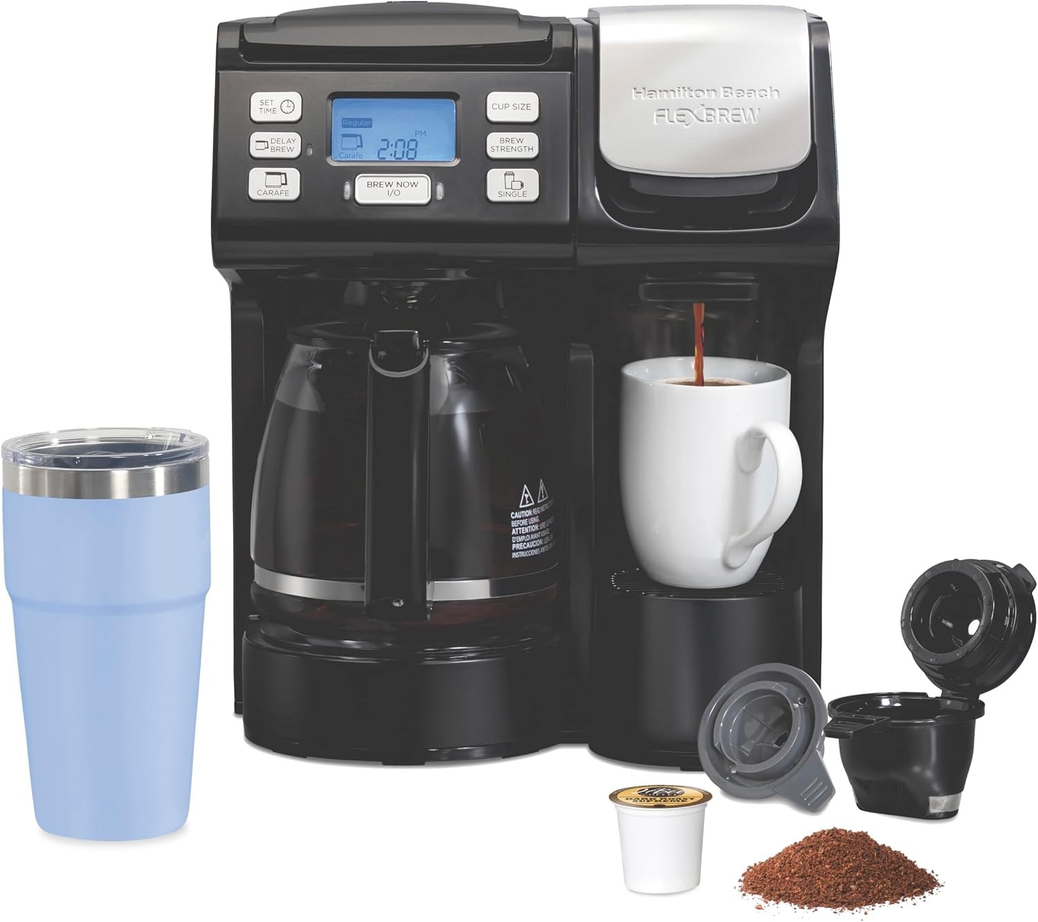 hamilton beach flexbrew trio 2 way coffee maker k cup pods or grounds single serve 12c pot black 49902 4d10fc 00.jpg