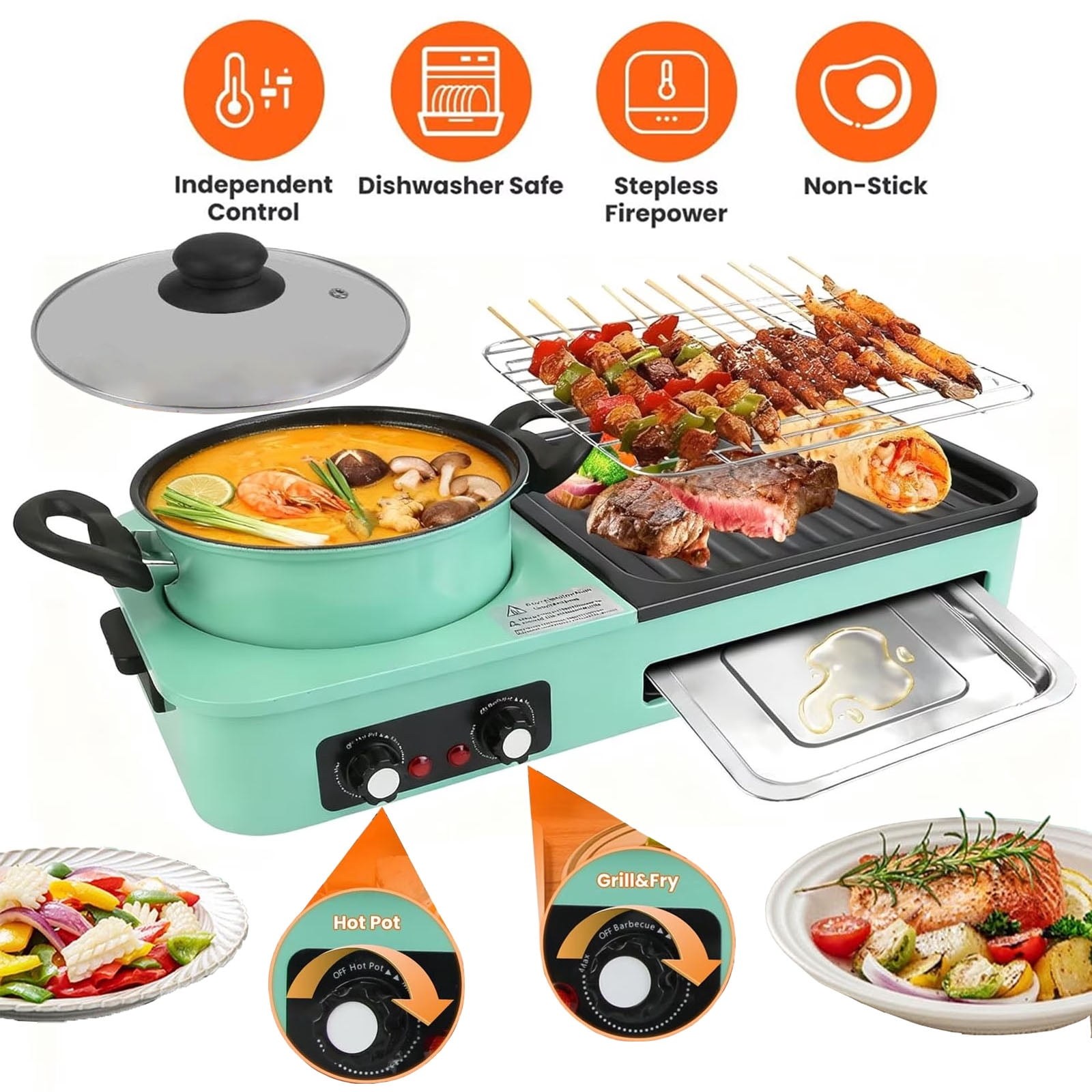 haokaini 3 in 1 electric hot pot with grill and griddle non stick smokeless indoor bbq with dual temperature control 6f3193 00.jpg