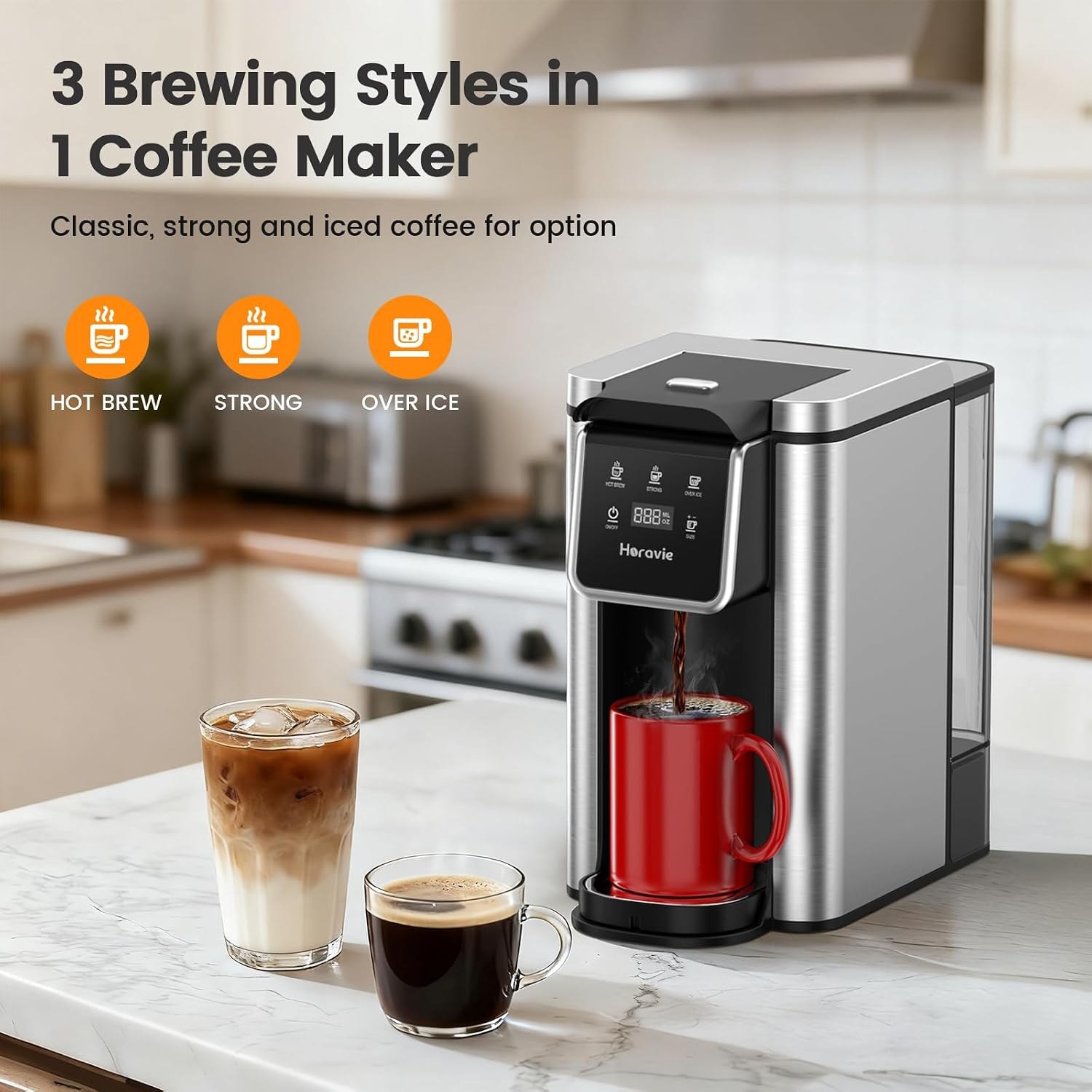 horavie single serve coffee maker for k cup pods grounds hot iced strong button 6 to 14oz brew sizes 50oz removable cc9220 01.jpg