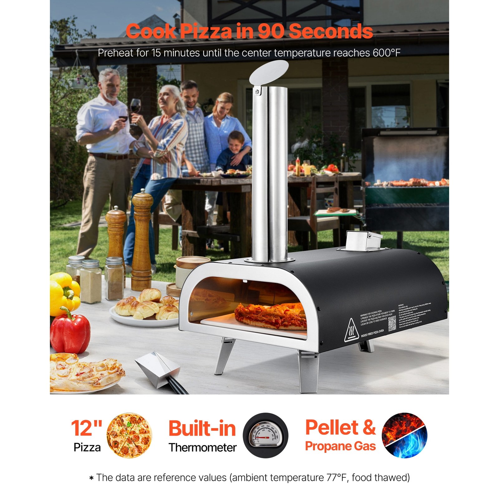 kffkff 12 inch dual fuel outdoor pizza oven portable wood pellet and propane cooker with thermometer black iron shell f20010 01.jpg