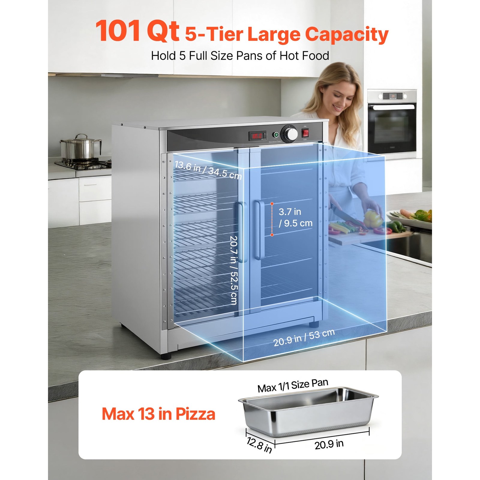 kffkff 5 tier commercial electric food warming cabinet stainless steel hot box with water tray double doors c9ed94 01.jpg