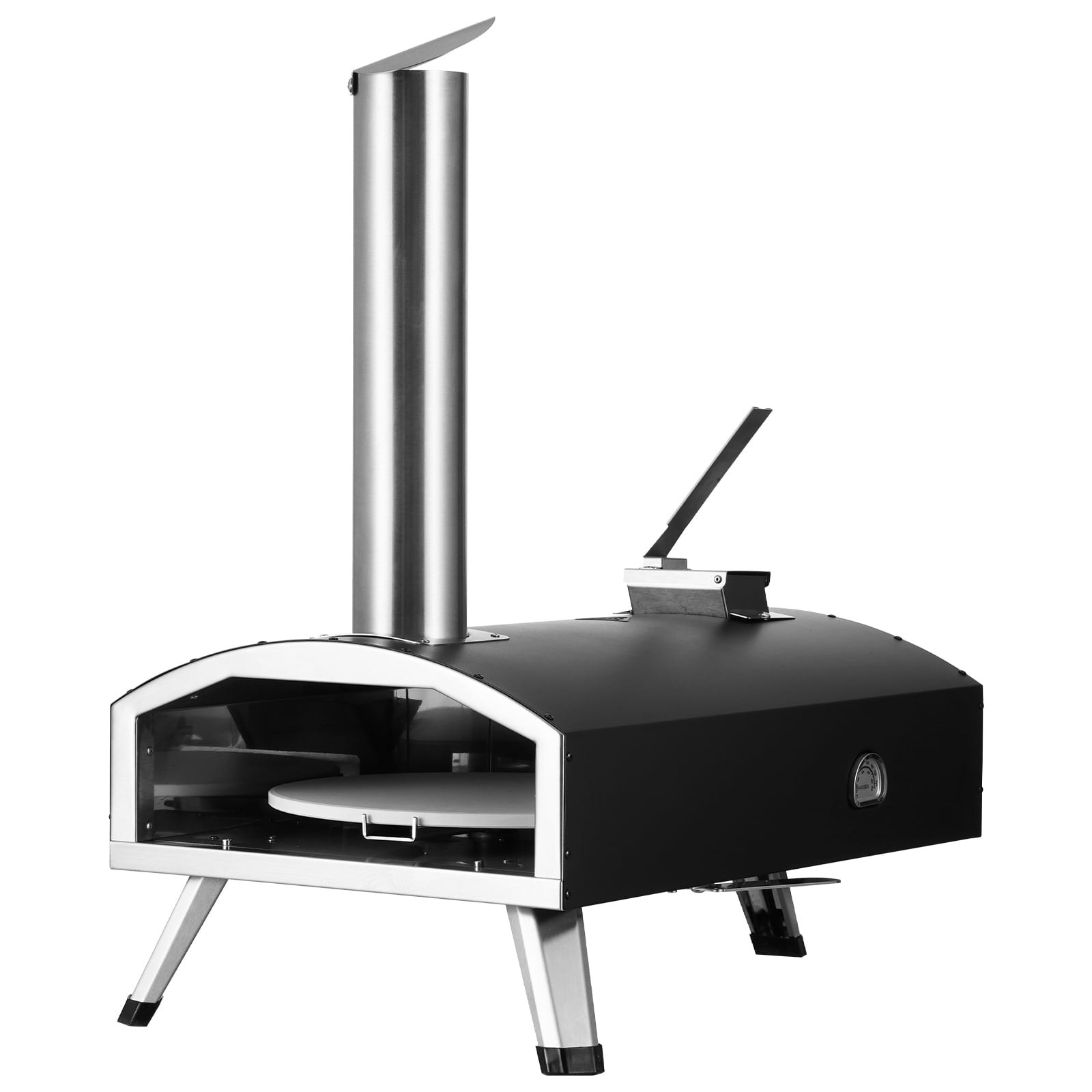kffkff compact outdoor pizza oven for 12 pizzas pellet chips charcoal fuel iron coating 210 swivel pizza stone scoop 2997dd 00.jpg