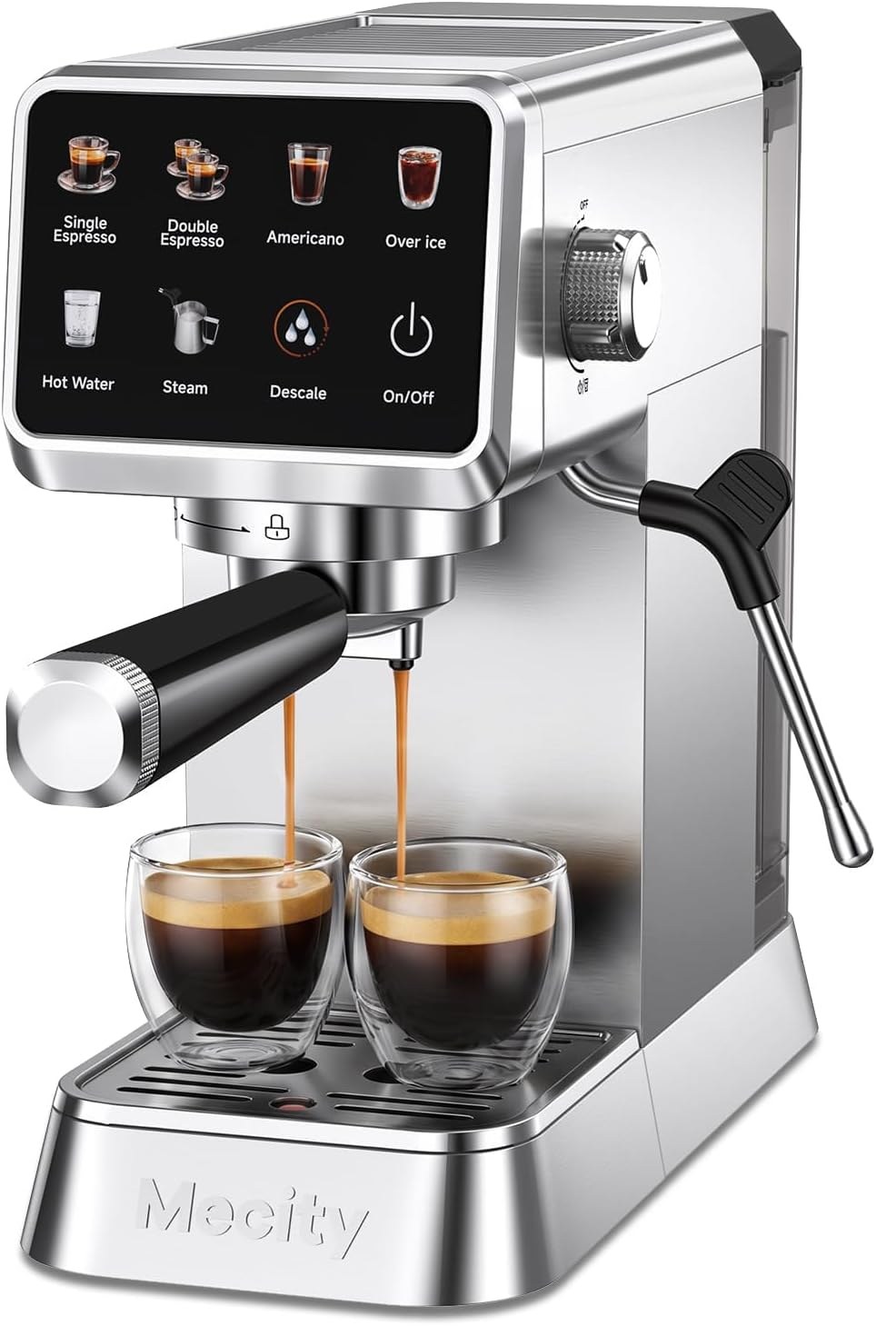 mecity 20 bar touchscreen espresso machine with milk frother compact stainless steel latte and cappuccino maker f6b84c 00.jpg