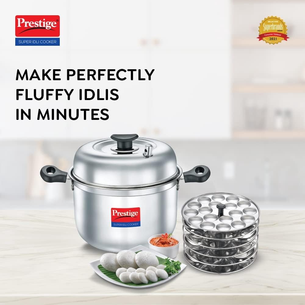 prestige prid6 cooker with 5 plates and 1 mini idli plate silver 6 plates total 3cc868 01.jpg