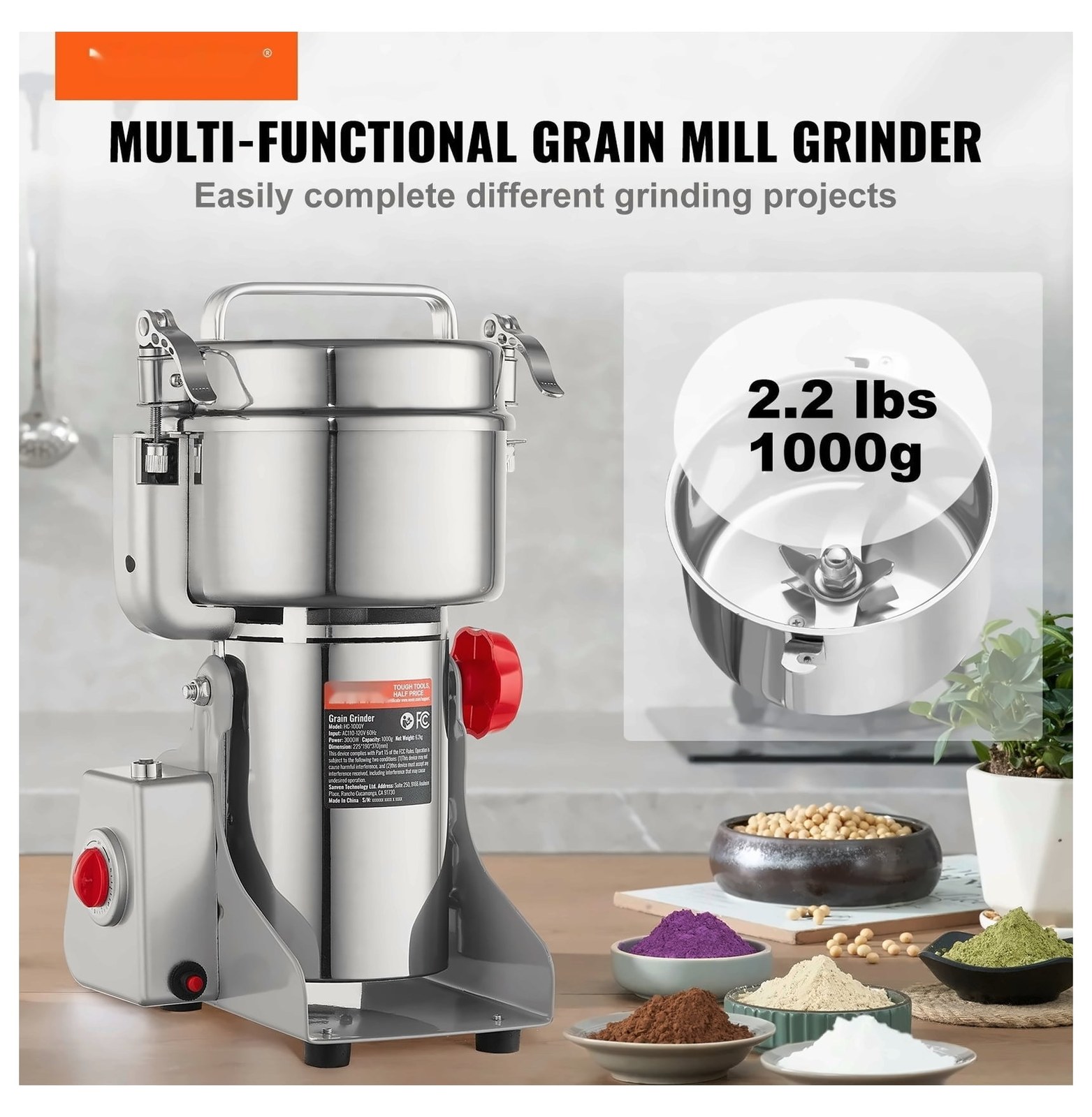 reclimhill 1000g 3000w electric grain mill stainless steel swing type spice grinder and pulverizer for dry grains 87e706 01.jpg reclimhill 1000g 3000w electric grain mill stainless steel swing type spice grinder and pulverizer for dry grains 87e706 01.jpg