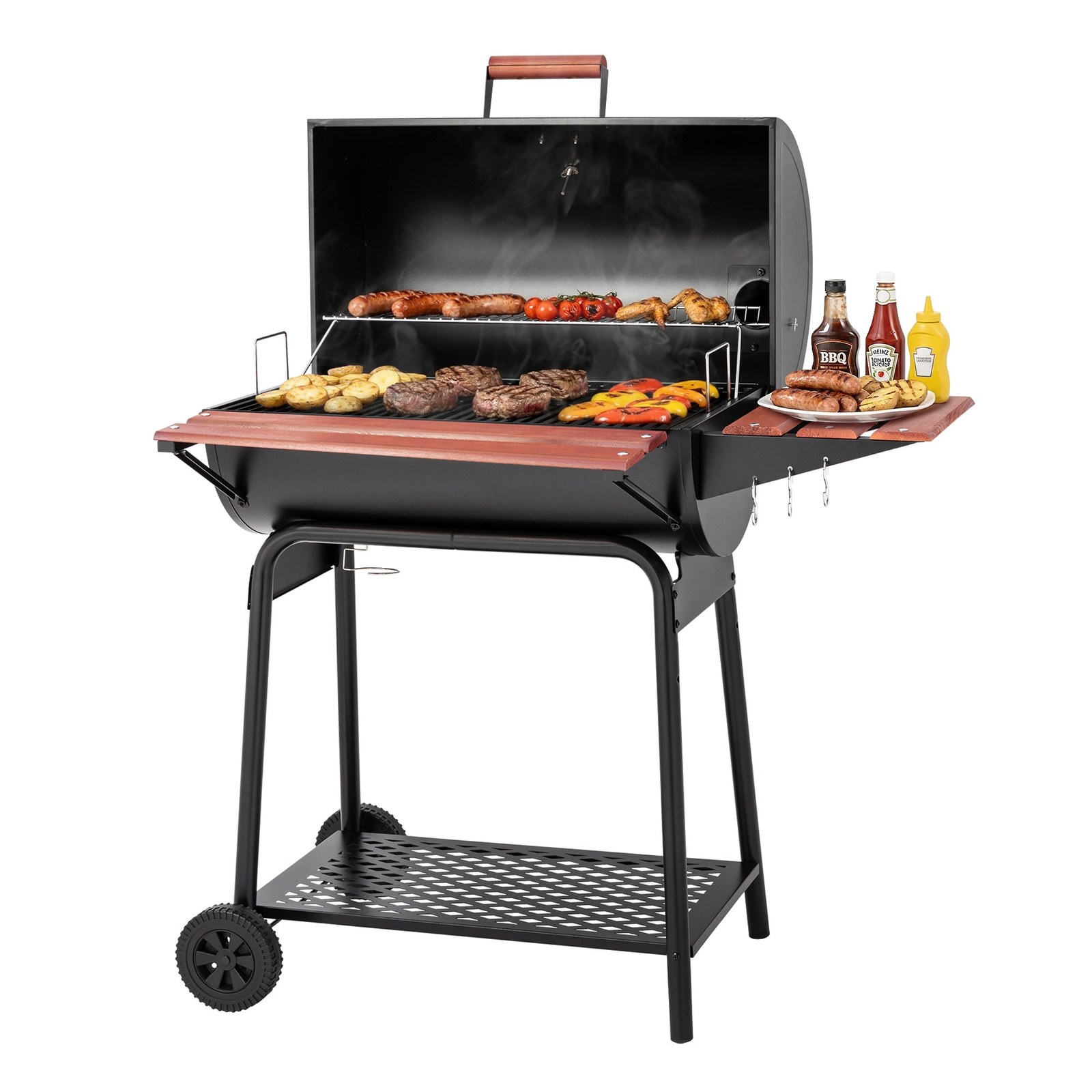 royal gourmet cc1830v 30 barrel charcoal grill with wood painted side table and front table 04392d 00.jpg