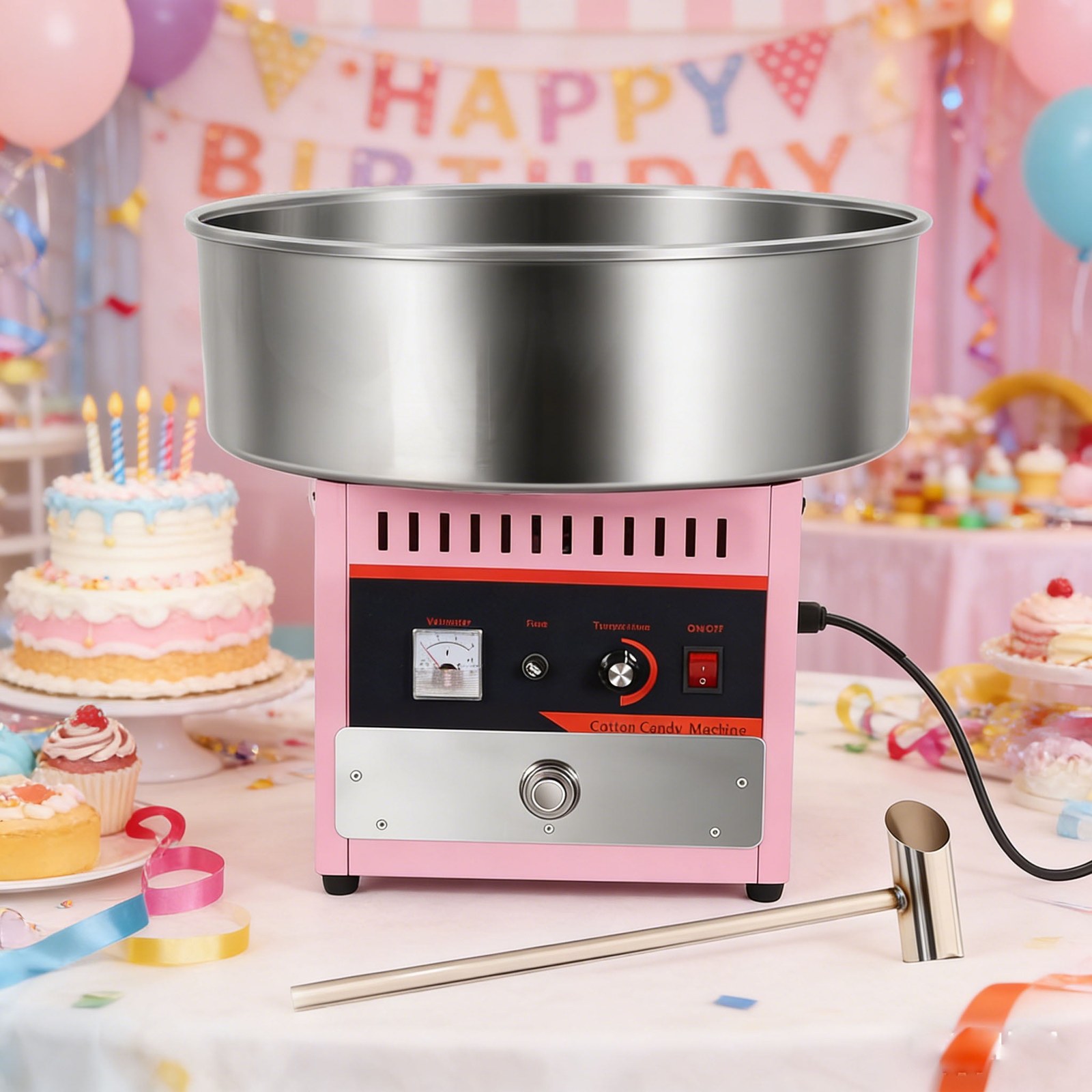 shencaiou 1000w commercial cotton candy machine pink electric floss maker with stainless steel pan 6e6361 00.jpg