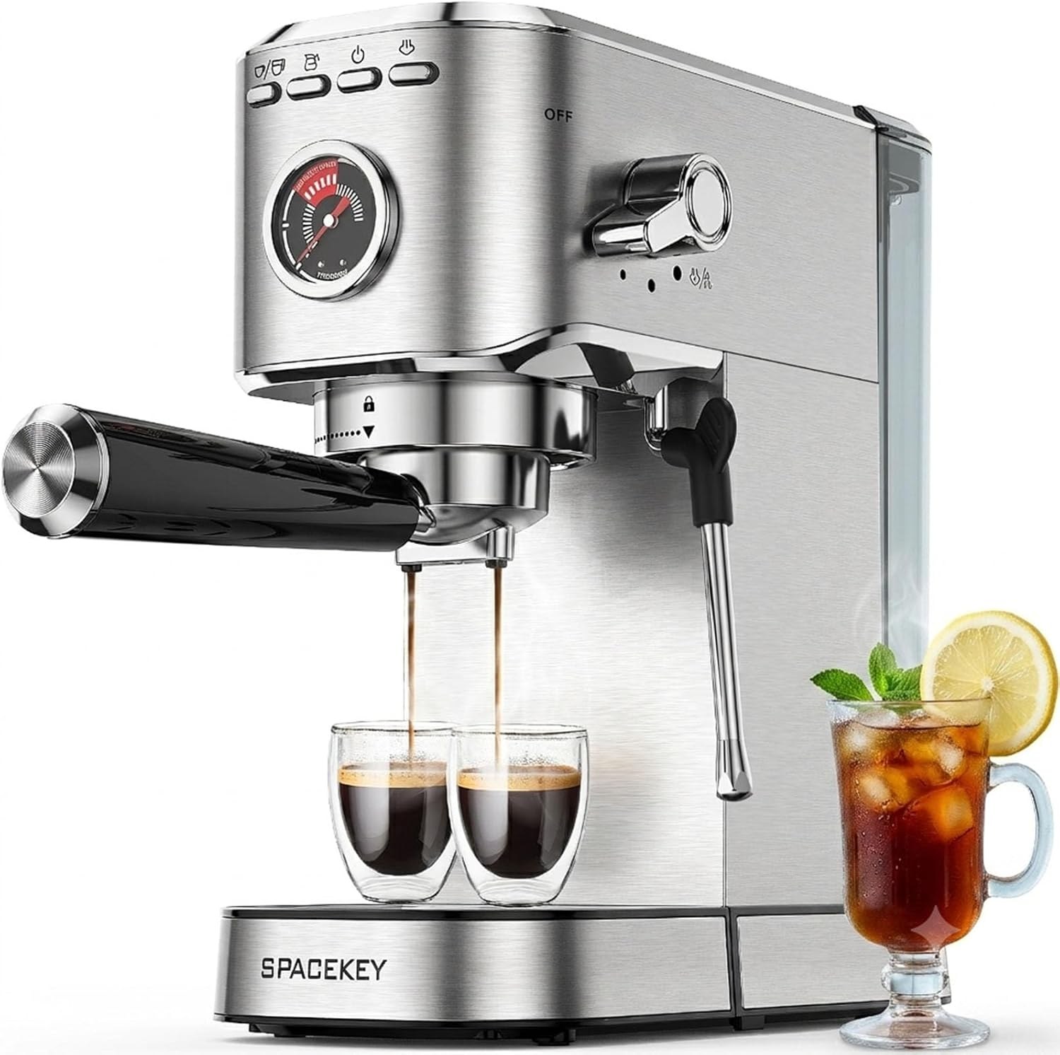 spacekey 20 bar espresso machine with milk frother stainless steel espresso maker with 39oz removable water tank silver 1675a4 00.jpg