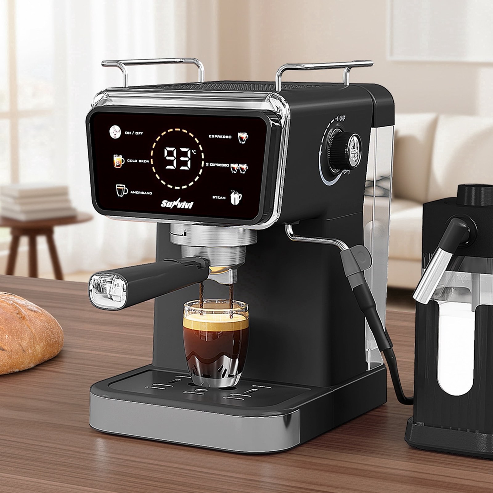 sunvivi 3 in 1 espresso machine 20 bar hot iced coffee maker with milk frother led touch control and removable 52oz e59753 01.jpg
