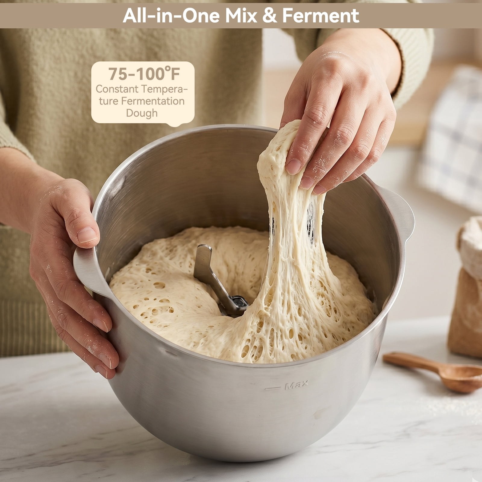 topteng 304 stainless steel electric stand mixer 7 4qt with ferment function for bread and pizza dough c25ae0 03.jpg topteng 304 stainless steel electric stand mixer 7 4qt with ferment function for bread and pizza dough c25ae0 03.jpg