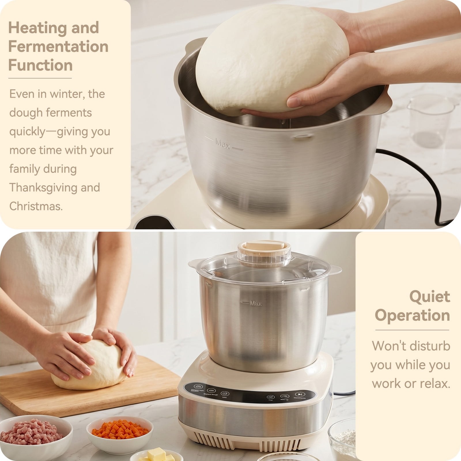 topteng 304 stainless steel electric stand mixer 7 4qt with ferment function for bread and pizza dough c25ae0 10.jpg topteng 304 stainless steel electric stand mixer 7 4qt with ferment function for bread and pizza dough c25ae0 10.jpg