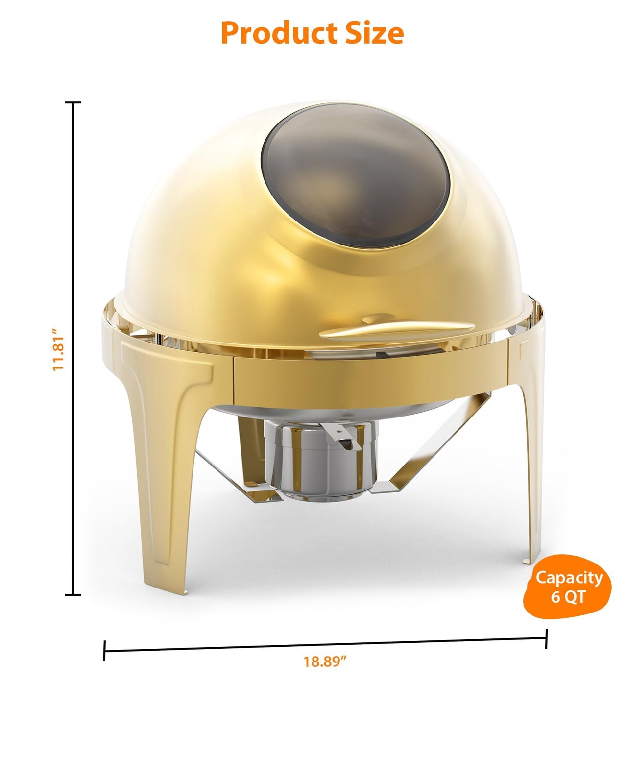 towallmark 6 3 quart round stainless steel buffet set with roll top lid and glass window gold b88768 01.jpg