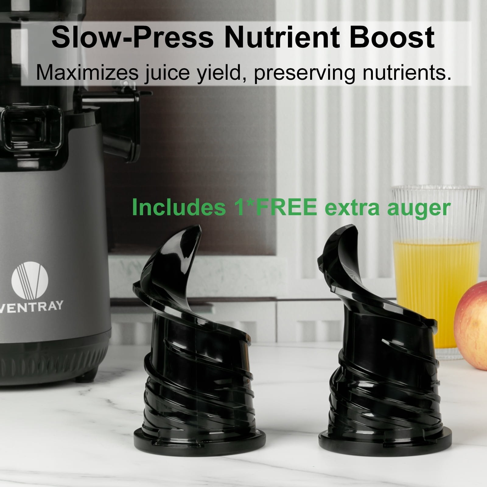 ventray slow press masticating juicer with 5 1 wide feed chute and extra auger black 5092a3 03.jpg ventray slow press masticating juicer with 5 1 wide feed chute and extra auger black 5092a3 03.jpg