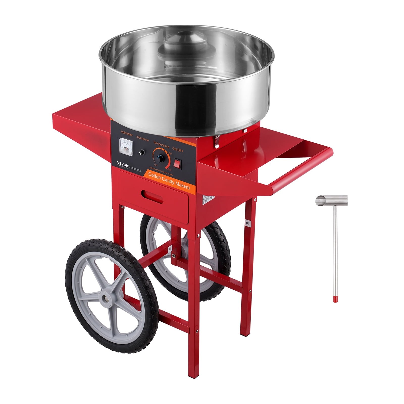 vevor 1000w commercial electric cotton candy machine with cart stainless steel bowl sugar scoop and drawer red 8d4df4 00.jpg