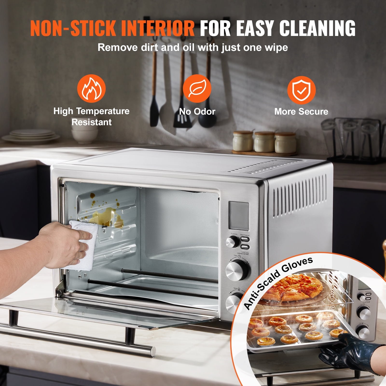 vevor 13 in 1 air fryer toaster oven 28l 29 6qt 1800w 2 tier convection countertop oven with wire racks pizza pan 7f8803 05.jpg vevor 13 in 1 air fryer toaster oven 28l 29 6qt 1800w 2 tier convection countertop oven with wire racks pizza pan 7f8803 05.jpg