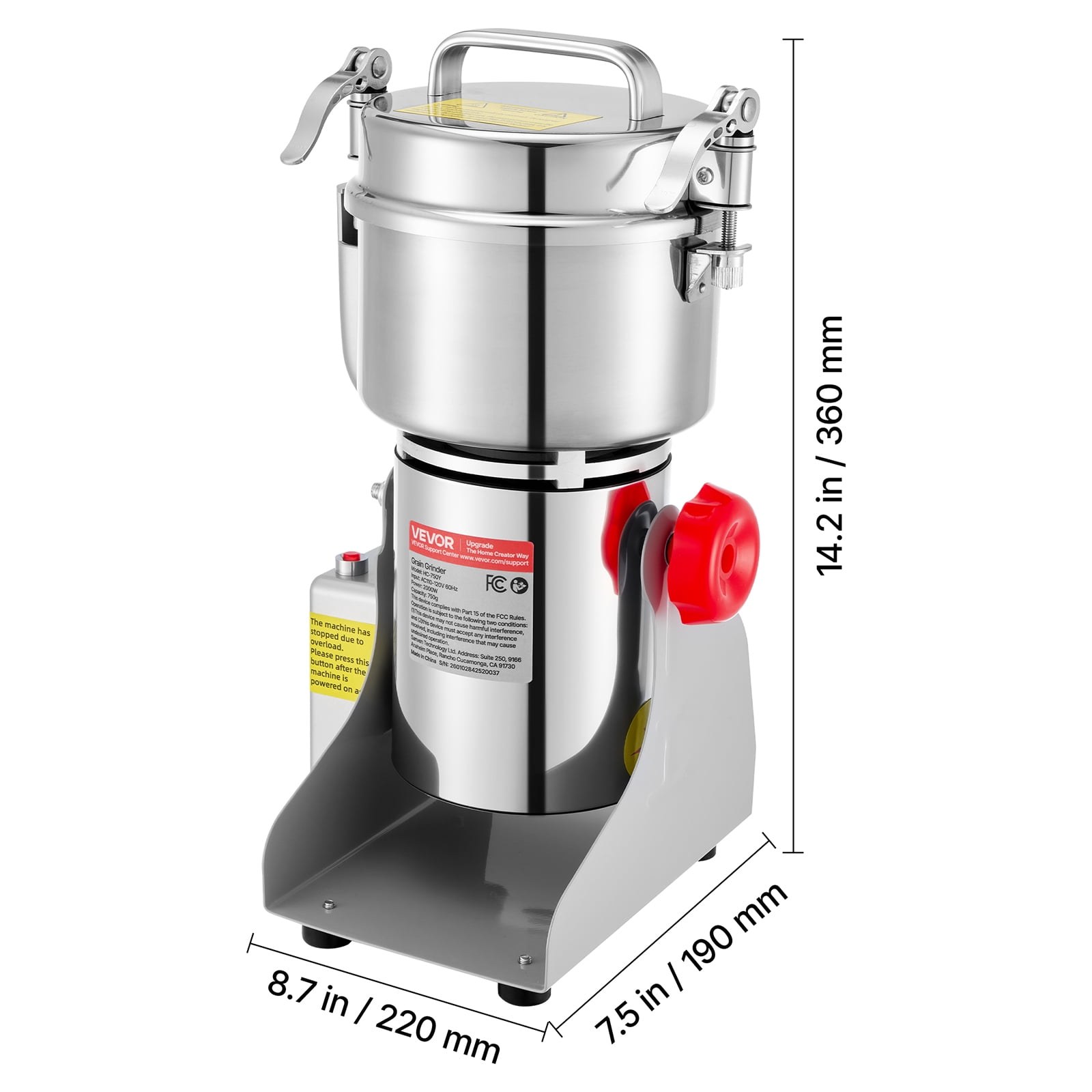 vevor 750g electric grain mill grinder 2000w 28000rpm stainless steel spice and coffee bean pulverizer 270 swing type 1d06ca 05.jpg vevor 750g electric grain mill grinder 2000w 28000rpm stainless steel spice and coffee bean pulverizer 270 swing type 1d06ca 05.jpg