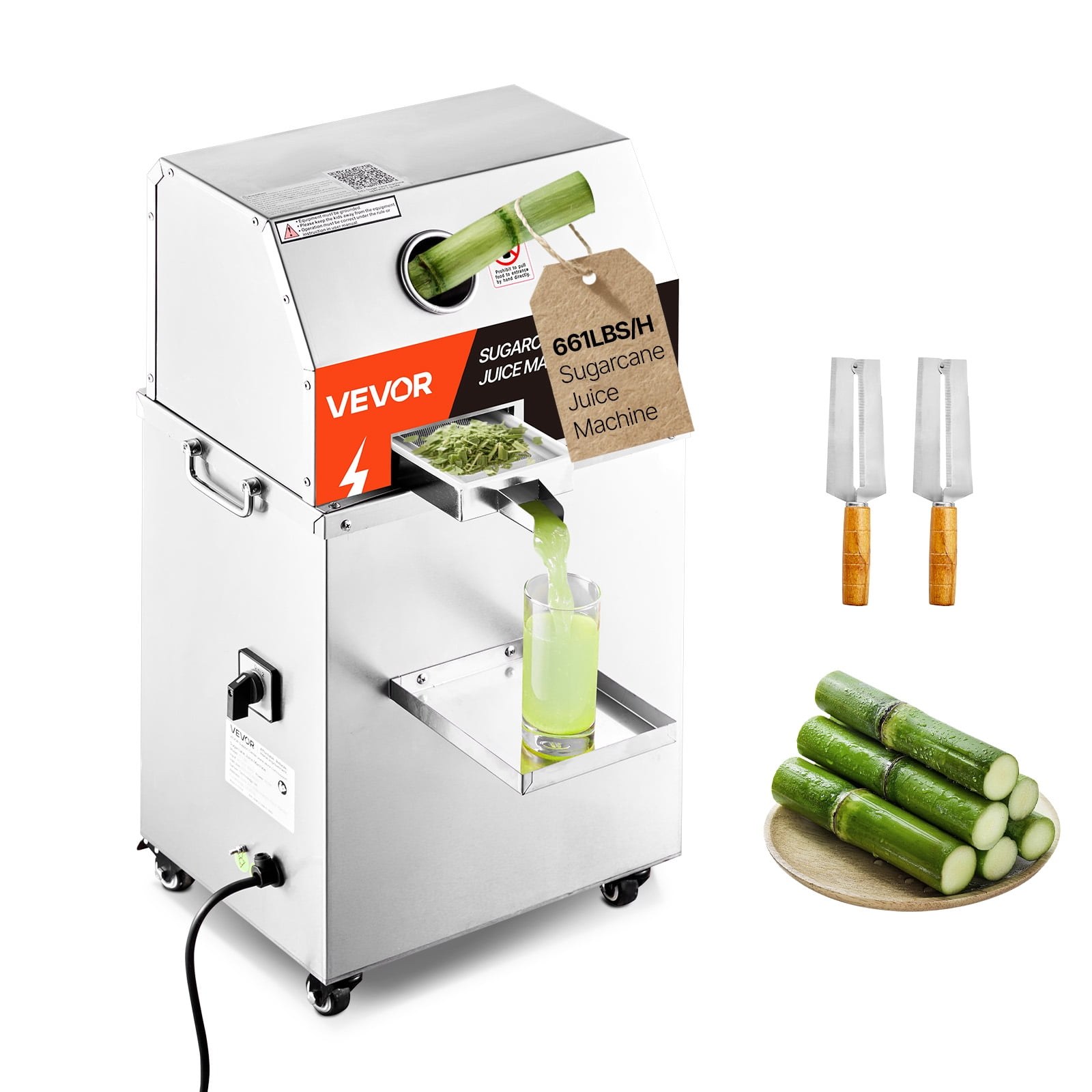 vevor 800w commercial electric sugar cane juicer with 3 stainless steel rollers 661lbs h output and wheels 5a6c25 00.jpg