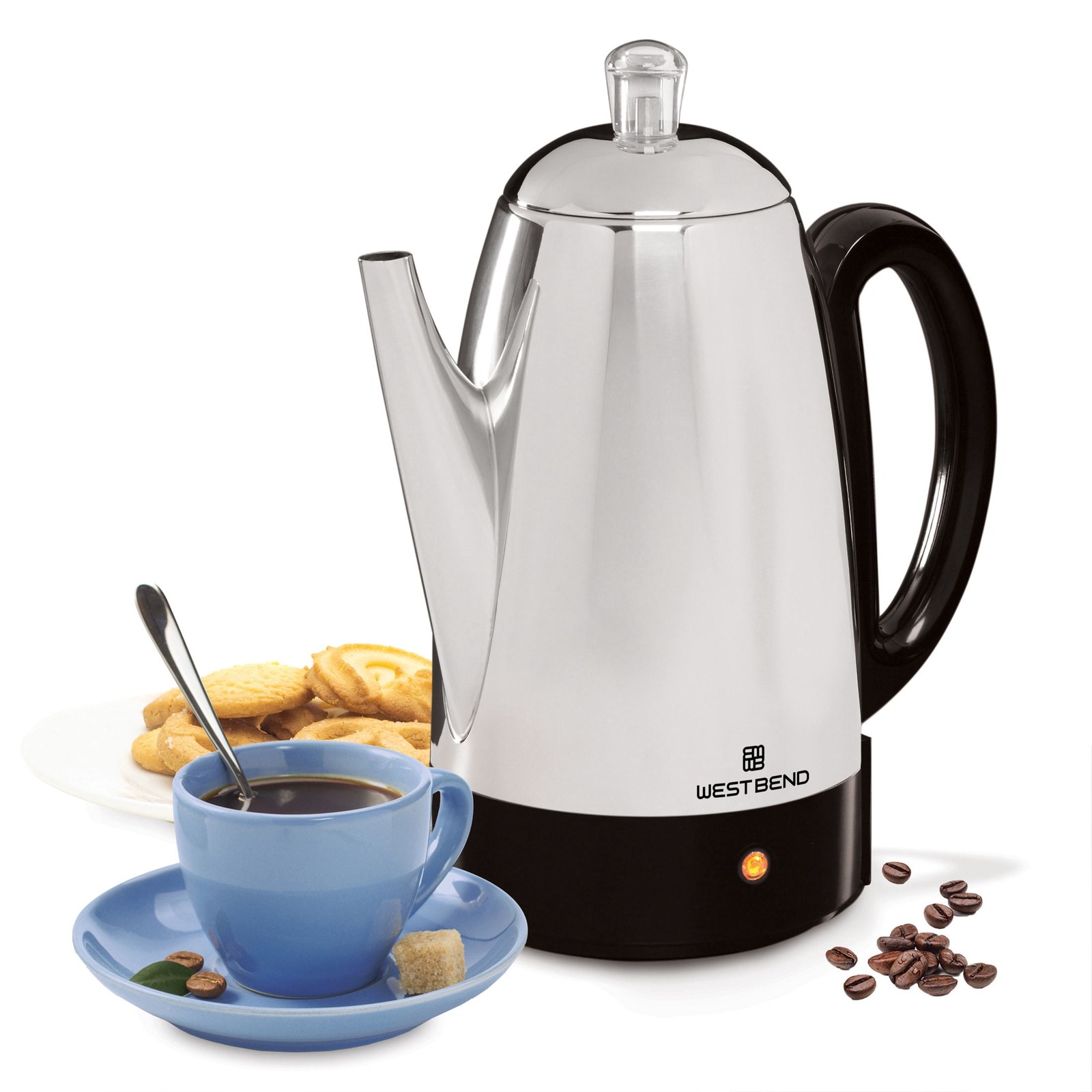 west bend classic 12 cup stainless steel coffee percolator in silver with cordless serving and ready to serve light 94b35e 05.jpg west bend classic 12 cup stainless steel coffee percolator in silver with cordless serving and ready to serve light 94b35e 05.jpg