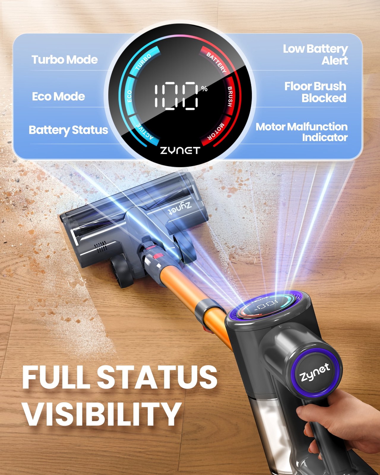 zynet cordless stick vacuum 40 kpa with led display 40 min runtime lightweight and self standing 14c765 08.jpg zynet cordless stick vacuum 40 kpa with led display 40 min runtime lightweight and self standing 14c765 08.jpg